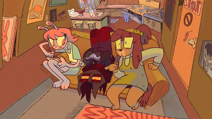 hey currently looking for background artists, animators and cleanup artists for Wastelandia :3 also looking for a production assistant with experience running productions or pilots ❤️ pls drop portfolios below 