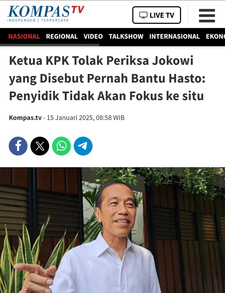 PaltiWest's tweet photo. Kita mau jadi negara maju, maka mulailah aparat penegak hukum (APH) tegas seperti di Korsel..

Karena dengan begitu, maka tidak akan pernah ada kecurigaan APH menjadi alat politik seseorang..

Apa salahnya coba memanggil Effendi Simbolon dan Jokowi mengklarifikasi.. https://t.co/4wwSMZh9py