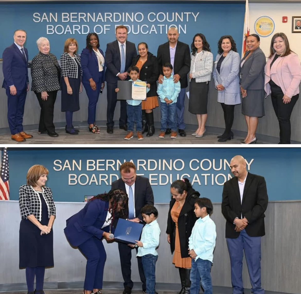 What an honor for San Bernardino County Board of Education to celebrate Eric Reynoso-Riquelme as the San Bernardino County Superintendent of Schools Student of the Month.