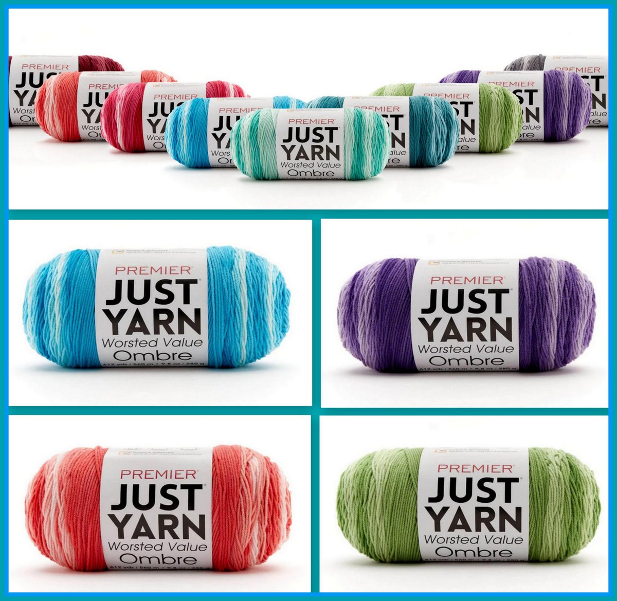 SaraSachCrochet's tweet photo. LOOK AT THE PREMIER YARN - JUST YARN OMBRES!
10 beautiful colors
100% Acrylic #4 Medium Weight
CLICK THIS LINK: https://t.co/bYwsgYu7Uv
TO SEE THEM ALL!
#premieryarn #makeitpremier #ombre #justyarnombre https://t.co/MoQGr3w9T6