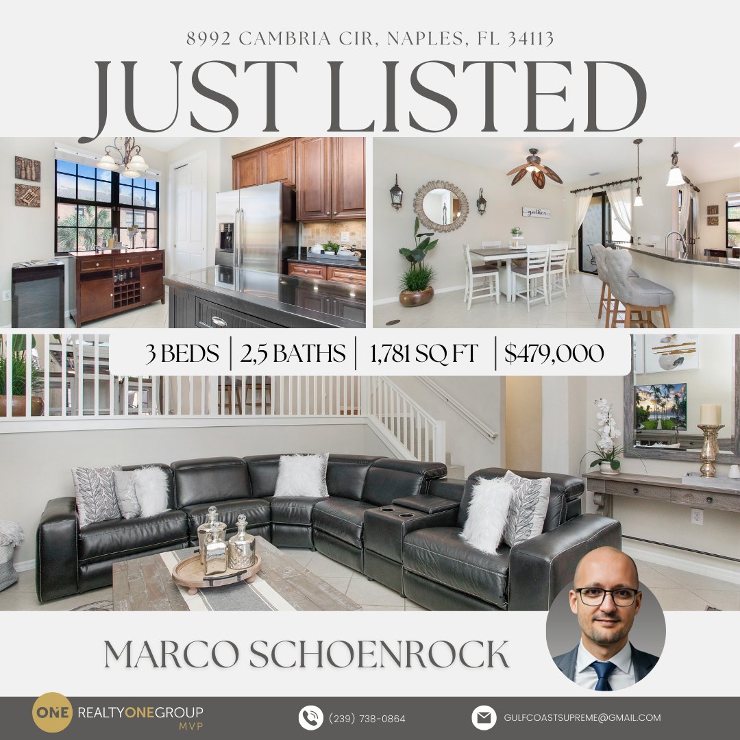 gulfcoastsuprem's tweet image. 🏡 *Just Listed!* 🏡

In the heart of Naples, FL! This stunning 3-bedroom, multi-level condo in the resort-style community of Ole at Lely Resort is now available for immediate occupancy. 
propy.com/property/67637…

#RealEstate #NaplesFL @PropyInc #RealtyONEGroup #buywithcrypto #btc