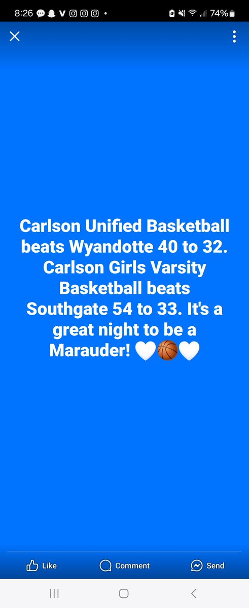 Way to be awesome Carlson!
💙🏀💙🏀💙🏀💙🏀💙🏀💙