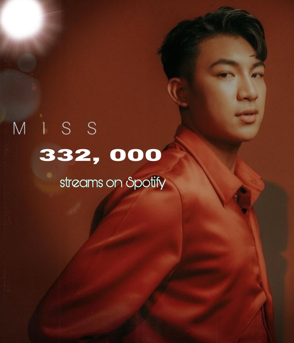 "MISS" by #Darren <a href="/Espanto2001/">Darren</a> has surpassed 332, 000 streams on Spotify👏

Congrats, D!

Keep on streaming, Team✊

#DCT