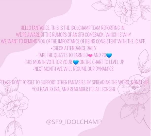 📢 Hi everyone, it's been a while! Happy New Year.
We hope that we will work hard and joyfully together to support #SF9 
Please take a moment and read the image.
Thank you for your time.
 #에스에프나인 <a href="/SF9official/">SF9official</a> #IdolChamp #Fantasy