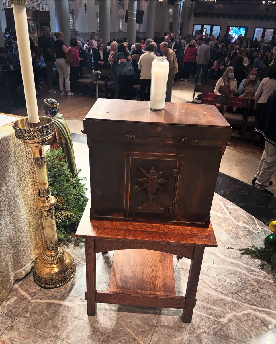 A firefighter in Los Angeles recovered the tabernacle from Corpus Christi church, four days after the church building had been reduced to ashes by wildfire. The tabernacle was intact; the Blessed Sacrament unharmed.

Info: Angelus News