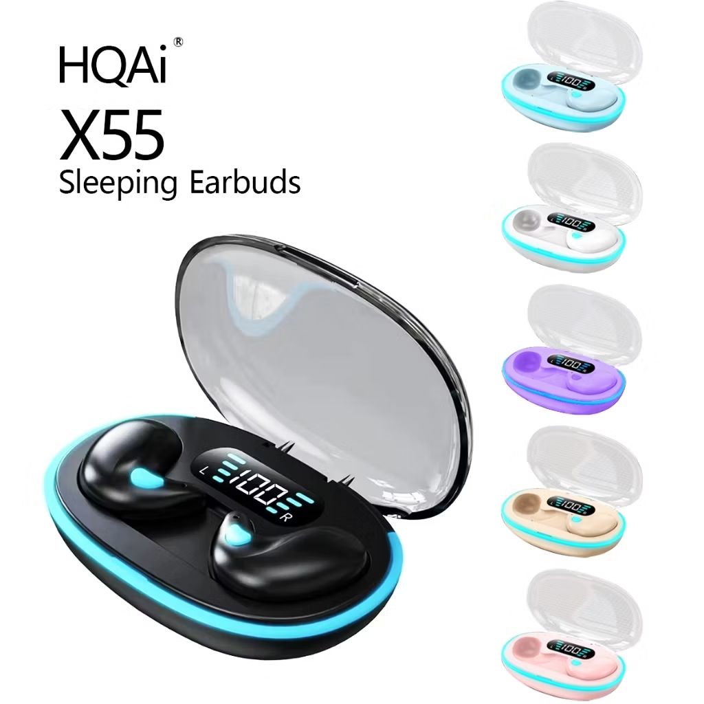 Check out HQAi X55 Sleeping Earbuds with Hi-FiStereo Sound Waterproof Build-in MicNoise Cancelling  For Andriod Touch Control Earphones for ₱181. Get it on Shopee now! s.shopee.ph/2fvVsRlplS?sha…