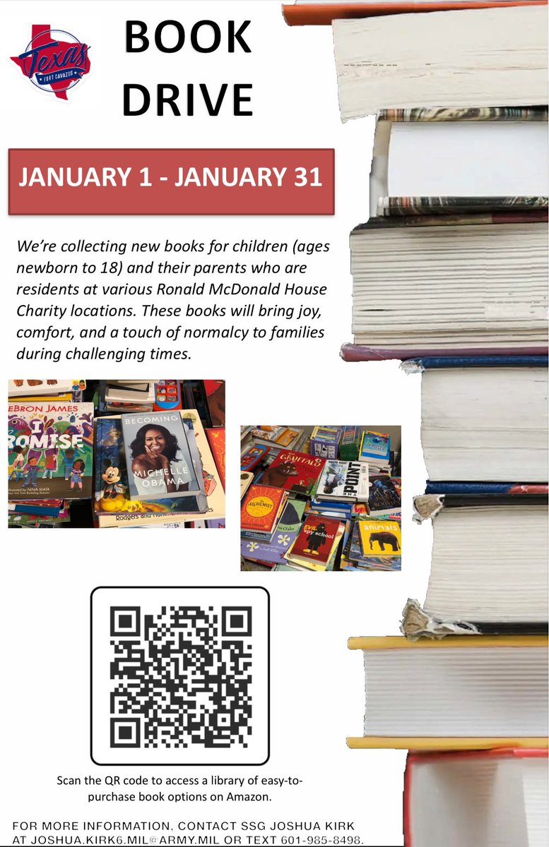 Blessing yall timelines with a book drive for the kids. Don’t be scared to donate!!!