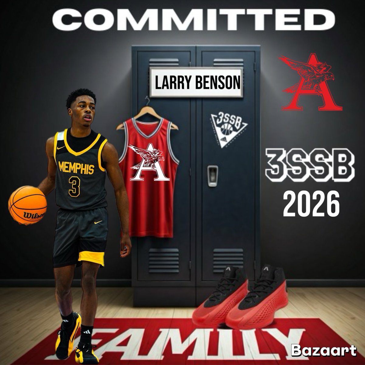 CoachBuchanan22's tweet photo. 🧨🧨🧨🧨🧨 Welcome @larry.b3nson to the HAWKS FAMILY. He’s one of the top point guards in Tennessee. He will bring instantly bring leadership to the floor. He’s a crafty playmaker that can mix it up score at a high rate. He’s a dawg defensively #ArkHawks #3SSB #AdidasBasketball https://t.co/Ip4LaR3r78