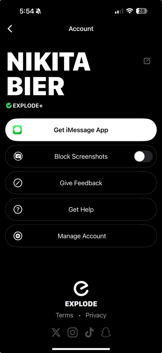Explode App tweet media