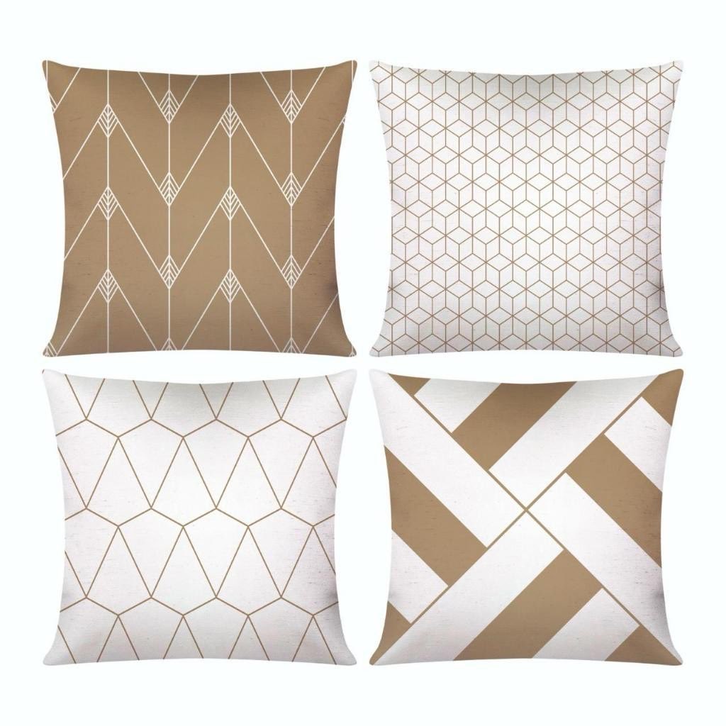 Dê uma olhada em Kit c/ 4 Capas de Almofada Decorativas Modern Print 45x45 - Modelos Variados por R$7,90 - R$29,99. Compre na Shopee agora! s.shopee.com.br/gARVmDE1M