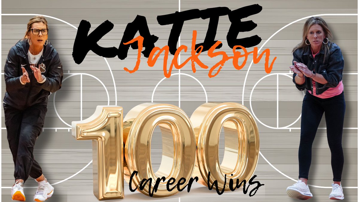 Coach Jackson reaches a career milestone tonight with her 100th win!

Congratulations to you and thank you for your work &amp; dedication to our athletes!