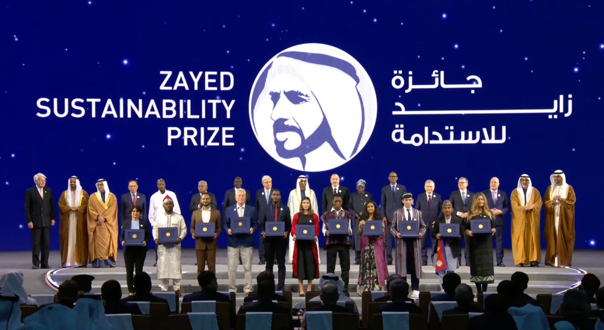 SkyJuiceInc's tweet photo. We are deeply honoured to have won the Water Category at the 2025 Zayed Sustainability Prize @ZSP_ORG!💧Congratulations to all the incredible winners and finalists!🌍 #ZayedSustainabilityPrize #PowerofProgress #periwinkletechnologies #nafarmfoods #PalkiMotors #OpenMapDevelopment https://t.co/nkM3rfMnMb
