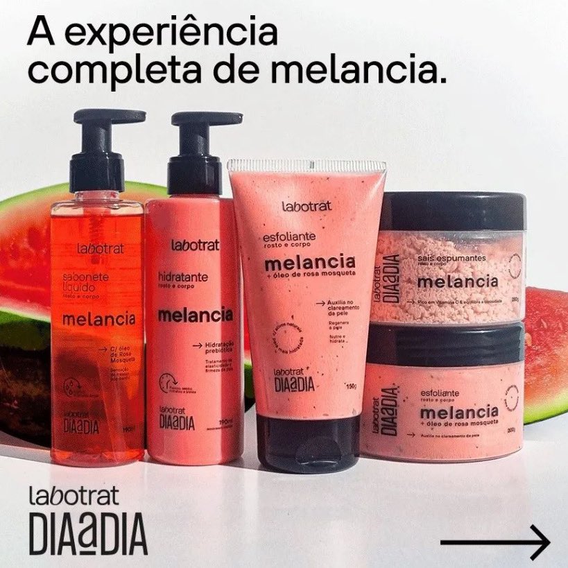 Dê uma olhada em Kit Banho Labotrat de Melancia (Auxilia no Clareamento da Pele) Rosto e Corpo Dia a Dia por R$63,75 - R$163,20. Compre na Shopee agora! s.shopee.com.br/1VjYVlx6JM