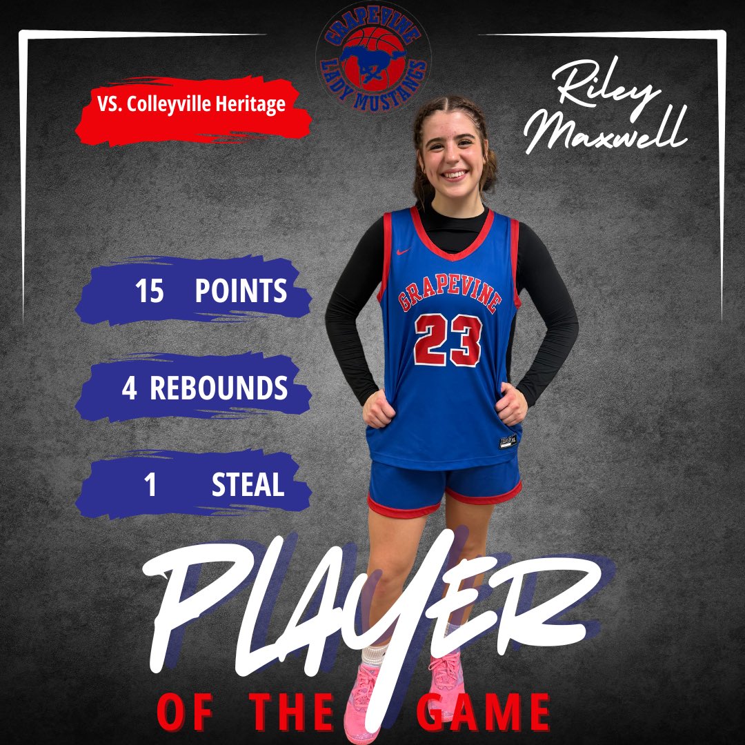 ghsmustangsgbb's tweet photo. Tonight’s POG is @RileyMax2025! #ghsbasketball #grounded #hungry #selfless https://t.co/uuMf8SO2tx