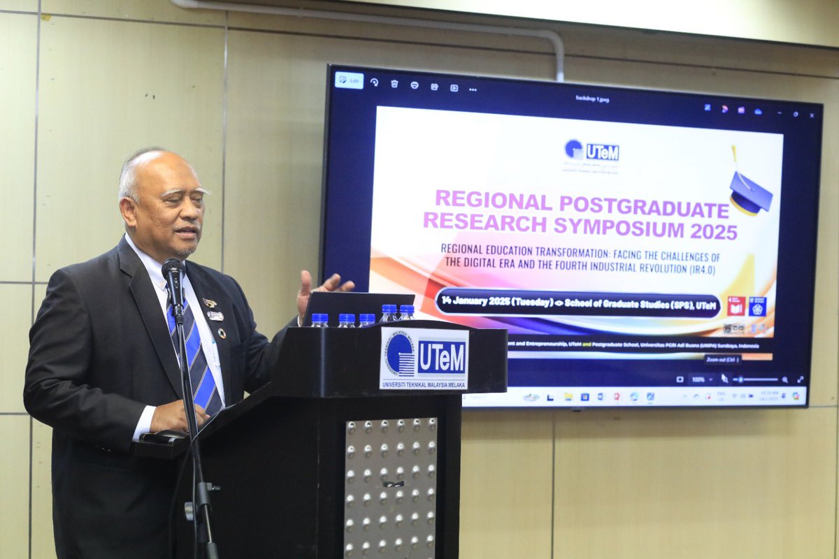 IPTK_UTeM's tweet photo. 14 Januari 2025 - Sekitar program Regional Postgraduate Research Symposium 2025 bersempena dengan Lawatan Kerja Universitas PGRI Adi Buana Surabaya (UNIPA), Indonesia ke IPTK. https://t.co/mX8HiIXjxn