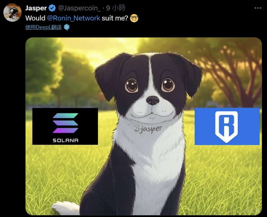 <a href="/Fityeth/">fity.eth</a> $jasper the token that I will hold forever , soon bridging to Ronin network, fully supported from Axie Infinity founder, Jihoz,  giving the community NFT whitelist and now it's worth more than 3x from the mint price. Check it out the most bullish $Jasper