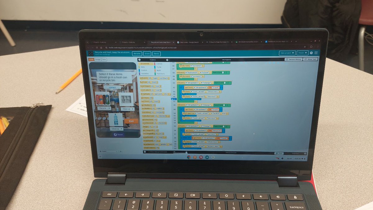 stemkidsnyc's tweet photo. 💻 Today at George Jackson Academy: Students made updates to their social justice apps based on feedback! Using @codeorg's App Lab, they’re learning how to combine tech & change. 🎉
#SocialJustice #STEM #CodingForGood https://t.co/QIZBcv7oMX