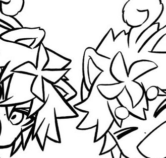 ☝️ちっちゃい描き分けの話👇
前髪プロペラは黒のはとんがってて僕のはまるっこい 