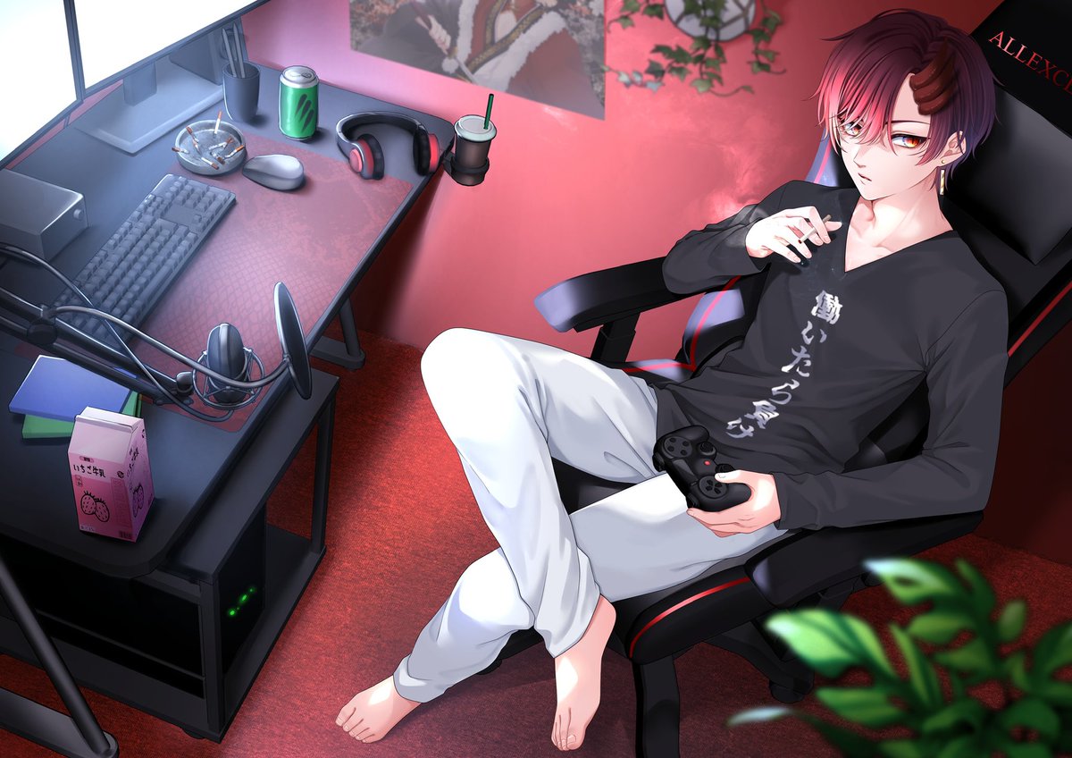 ALLEXCEED99's tweet photo. タバコとイチゴオレが好きなVTuber
鬼灯（ほおづき）アレクです

Twitchにて主にヴァロラントやタルコフ
などのゲームを配信してます。

配信時間は20:00か21:00になります。
リスナーと楽しく話しながら配信して行きたいと思います。良かったら見に来てね(*^^*)

https://t.co/r53xIaBGl4 https://t.co/OaRydiXL8U