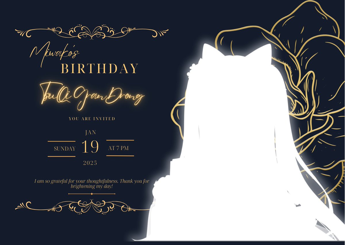 cucu kakek ada yang ultah, jgn lupa dateng dan ramaikan gusy 

🍰 Miwako's Birthday stream
🗓️ Minggu, 19 Jan 2025
🕰️ 19:00 PM (GMT +7)
🏰 youtube.com/watch?v=T453_P…
<a href="/miwako_nyte/">Miwako Nytecrosyse</a> menunggu kedatanganmu jangan lupa ya~ sampai ketemu disana~
*wush~~  (terbang make sapu terbang)