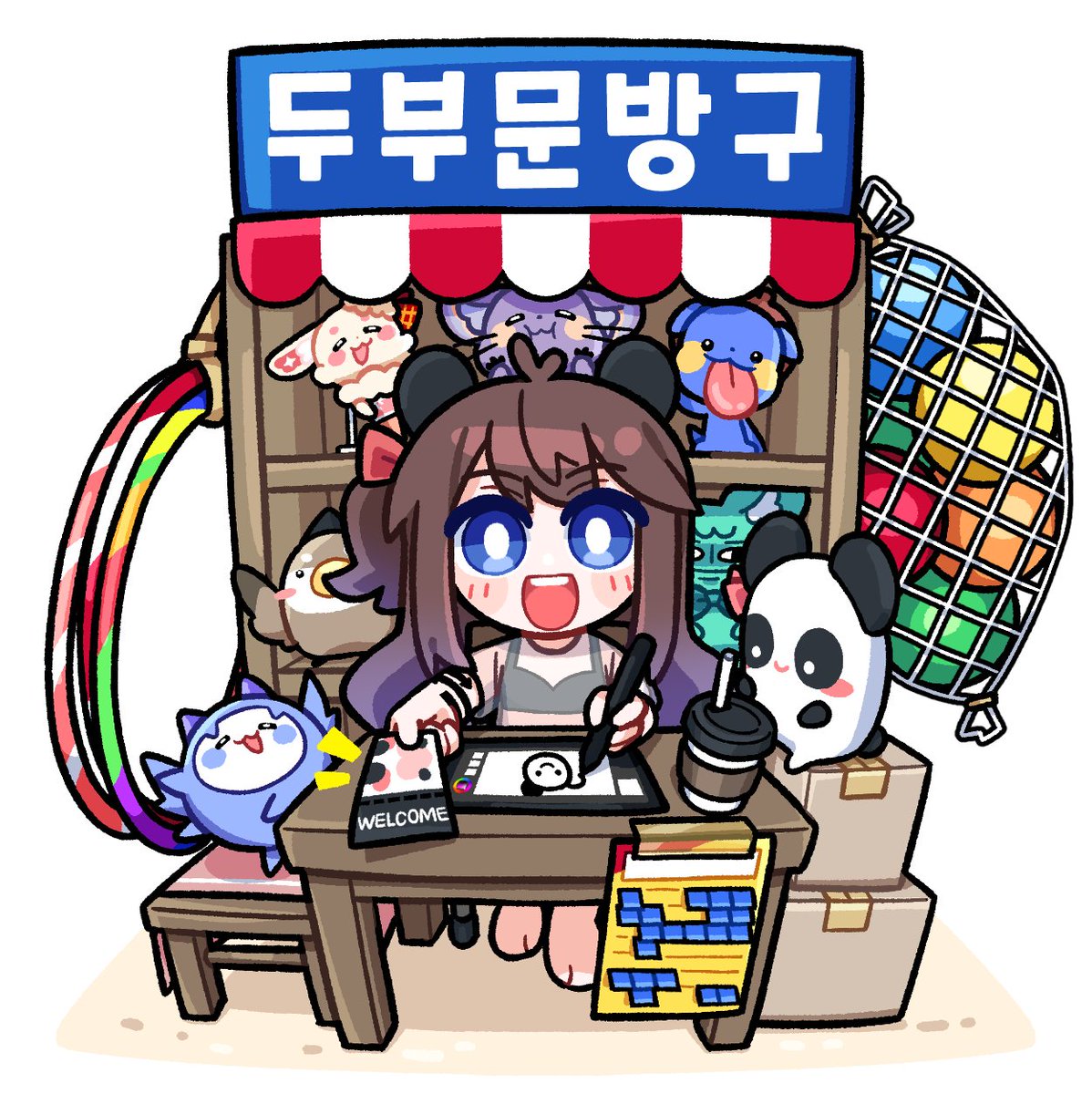 공장장 오픈 문방구에서 그림받아가는서버

이쁜그림은 멋시님이 그려주셨어요
<a href="/AN_DAHEEYA/">멋시</a>