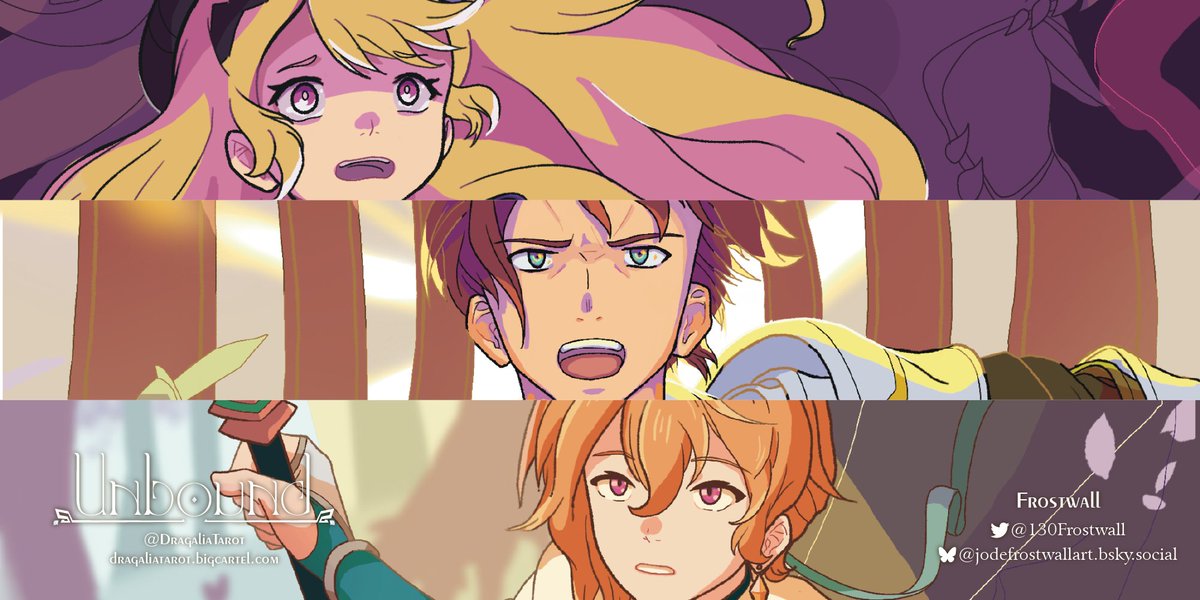 DragaliaTarot's tweet image. ✦ Tarot Preview - タロット・プレビュー ✦
Lathna - 5 of Wands || ラトニー - ワンドの5
Leif - 6 of Wands || リーフ - ワンドの6
Tobias - King of Wands || トライツ - 杖の王
Frostwall - @130Frostwall
Preorders closing soon! 予約受付は間もなく終了!#unboundtarot #dragalialost