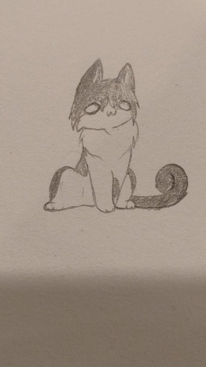 SleepyTsugi's tweet photo. @cravedcuddle Just a cat I drew lol https://t.co/MiUfCVsUPA