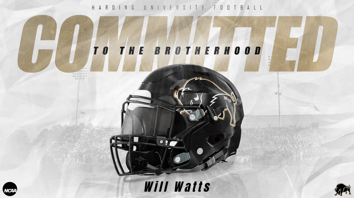 Johnny Waters (@coachfbwaters) on Twitter photo #3 off the board. Im excited to announce that <a href="/NA_Chargers_FB/">Northwood Academy Football</a> <a href="/will_watts/">Will Watts</a> has committed to Harding University!
#ChargerFootball
#NextLevel #3 off the board. Im excited to announce that <a href="/NA_Chargers_FB/">Northwood Academy Football</a> <a href="/will_watts/">Will Watts</a> has committed to Harding University!
#ChargerFootball
#NextLevel