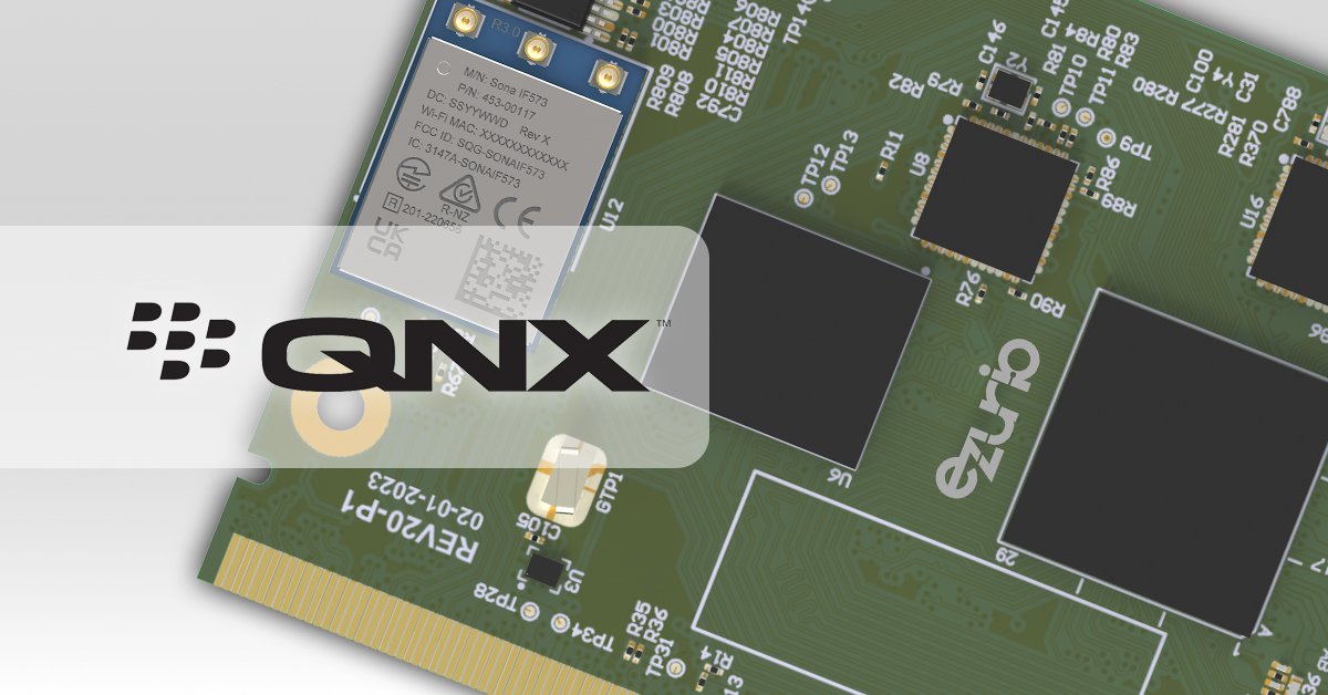 ezurio_llc's tweet image. We are proud to present our latest #QNX SDP 8.0 BSP release for our Nitrogen8M Plus SMARC board. bit.ly/3Pyk77N
@NXP #SystemOnModule #SOM #SMARC #EmbeddedSystems