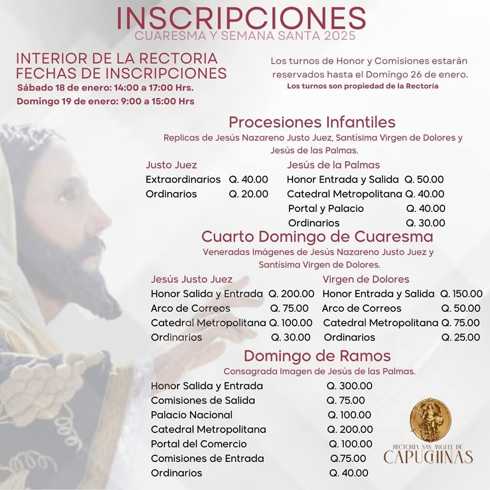 Capirotes_Mad's tweet photo. #Capuchinas | Inscripciones en el Templo de Capuchinas para sus diferentes procesiones de Cuaresma y Semana Santa 2025.

#ProcesionesGT #Catolicos #JesusJustoJuez #JesusDeLasPalmas #capirotesYmadrileñas https://t.co/aW6jH5AMrt