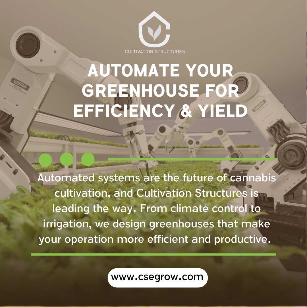 csegrow's tweet photo. 📈 Boost Your Bottom Line with Automated Greenhouses 📈 Tired of manual labor and inconsistent results? 🙅‍♂️ We design and build automated greenhouses that increase yield, reduce labor costs and improve resource utilization. Experience the power of data-driven cultivation today! https://t.co/eQpPHhcrJ2