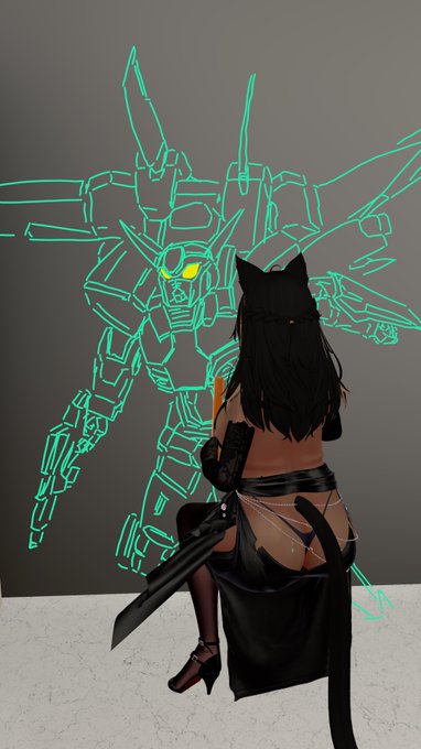 とるてぃあさんのVRCガンダム描き 本当綺麗で凄い 
@Toruti_89 