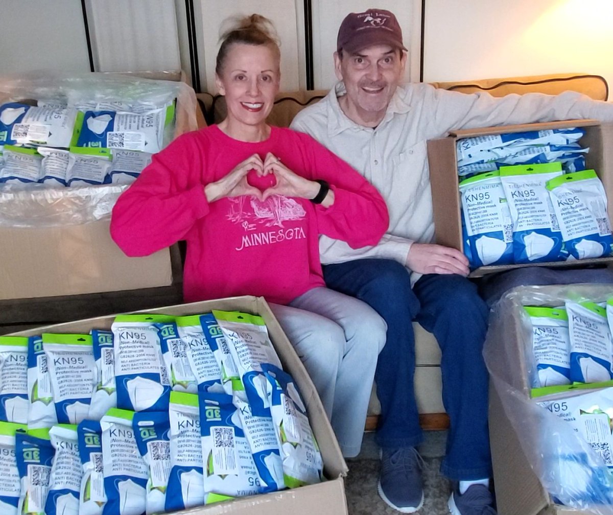 alltimefavorite's tweet photo. At All Time Favorites today, Kathy and I packaged up and donated over 4000 masks to southern California cities today to help with the wildfire disaster recovery.   https://t.co/B60B4ihh8b https://t.co/mycUB86f8N