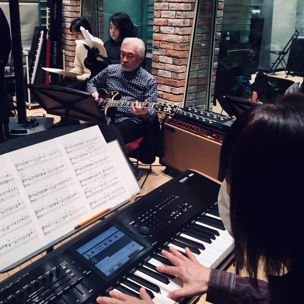 tcm_mmc's tweet image. 本日1/15(水)の「スタジオ・セッション」授業は、Amapianoの分析と“生楽器でやってみた”でした！