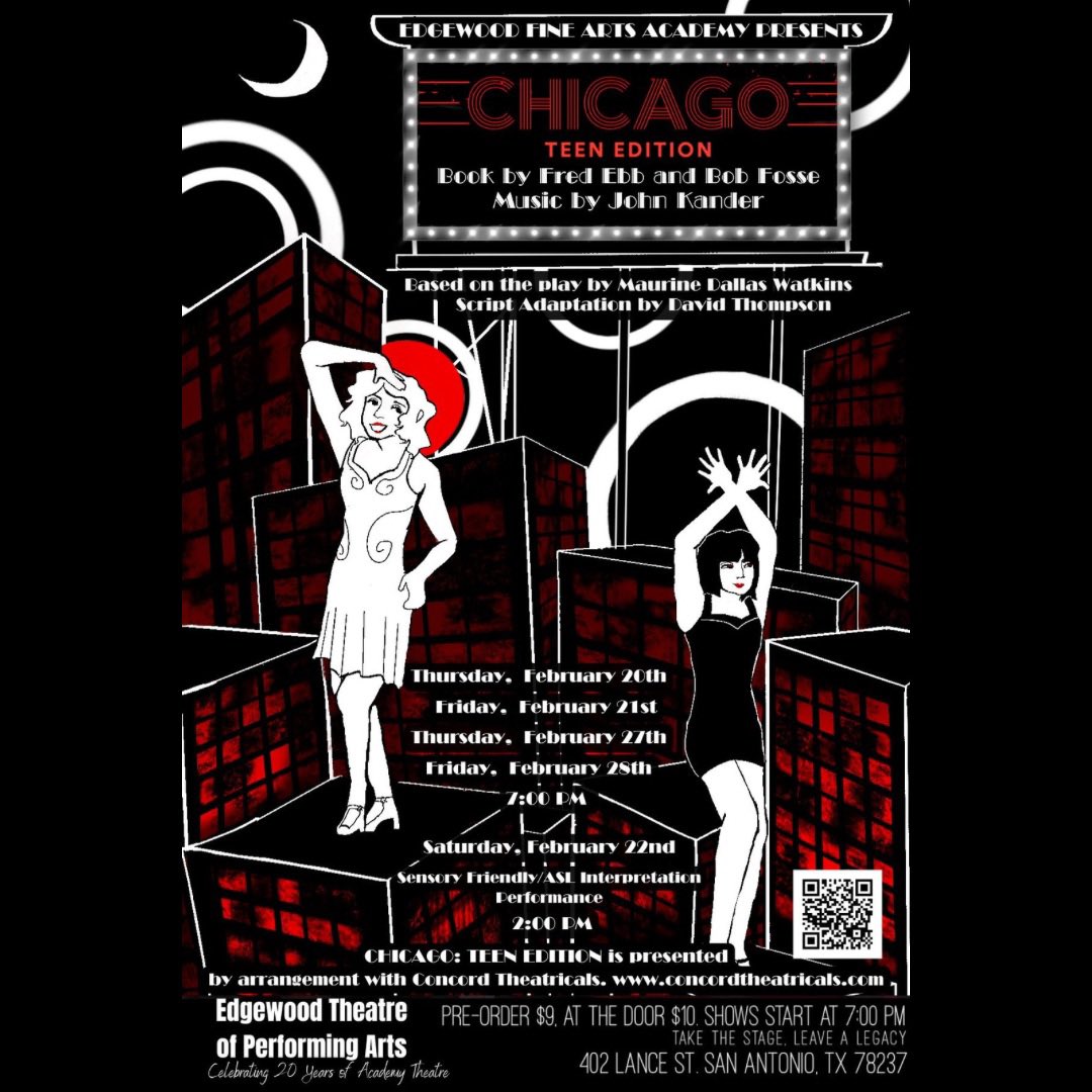 The Academy Acting Company (@academyactingco) on Twitter photo “🎶 All that jazz is coming to life! 🎭✨ Get ready for a dazzling, high-energy journey into the world of fame, fortune, and scandal. Don’t miss “Chicago”– coming soon to the Edgewood Theatre of Performing Arts stage! 🔥 #ChicagoTheMusical #AllThatJazz #EdgewoodTheatre <a href="/eisdofsa/">Edgewood ISD</a> “🎶 All that jazz is coming to life! 🎭✨ Get ready for a dazzling, high-energy journey into the world of fame, fortune, and scandal. Don’t miss “Chicago”– coming soon to the Edgewood Theatre of Performing Arts stage! 🔥 #ChicagoTheMusical #AllThatJazz #EdgewoodTheatre <a href="/eisdofsa/">Edgewood ISD</a>