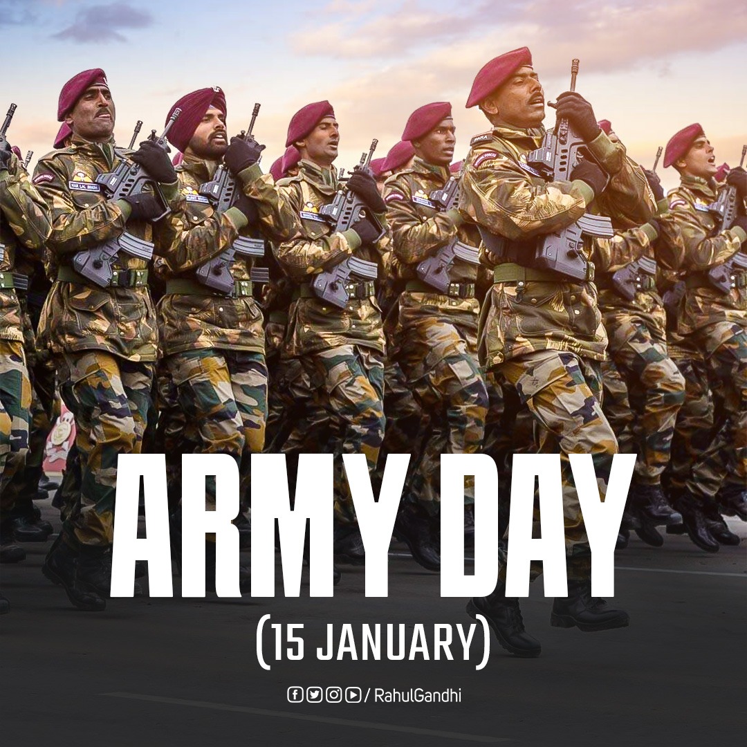 अपने अटूट समर्पण और शौर्य से दिन रात भारतीय सीमाओं की रक्षा करने वाले वीर जवानों, पूर्व सैनिकों और उनके परिवारों को सेना दिवस की हार्दिक शुभकामनाएँ।

आपके अदम्य साहस और बलिदान को हर भारतीय नमन करता है।

जय हिंद, जय भारत! 🇮🇳