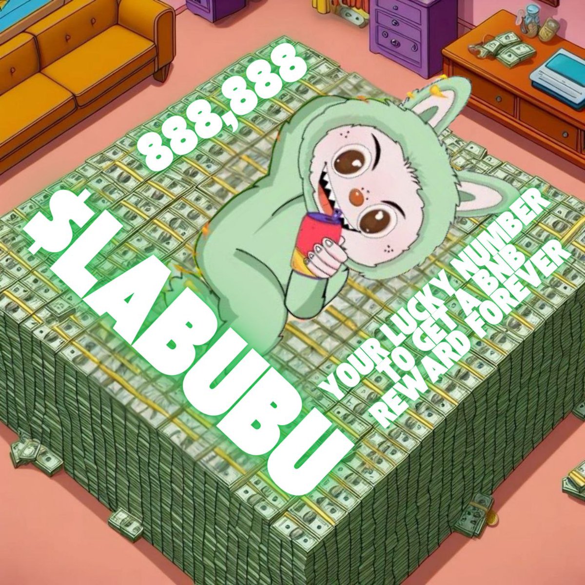 How are you feeling when you just hold Labubu and can earn BNB rewards every 60 minutes? 
Make your assets work for you and enjoy passive income with every tick of the clock.