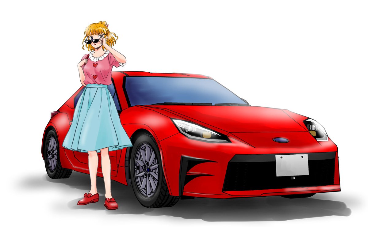 「次回3Dモデル予告 クルマ乗れそうな年齢の子がいてよかった」|ばながのイラスト
