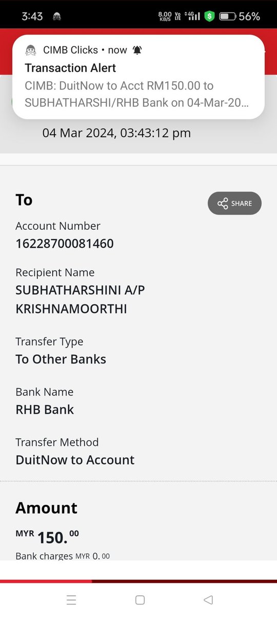 nottyboy_11's tweet photo. Her account number b4, 16228700081460 RHB bank, care with this account number if she opens another account https://t.co/8YyYgp54nk