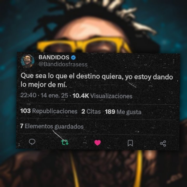 Shinno_98's tweet photo. @Bandidosfrasess Asi queda flama https://t.co/IoScfWrjz0