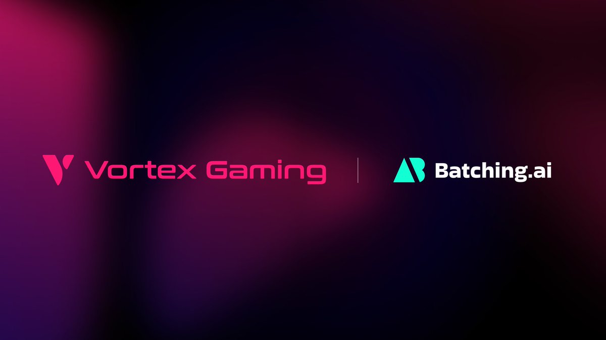 Vortex Gaming (@vrtx_dao) on Twitter photo ๐ Partnership Alert! ๐ค
We're proud to announce Vortex Gaming's partnership with <a href="/BatchingAI/">Batching.ai</a>, an AI-driven platform that integrates artificial intelligence with NFT gaming.
Together, we aim the web3 mass-adoption via gaming ๐ฎ
Stay tuned for more! ๐ ๐ Partnership Alert! ๐ค
We're proud to announce Vortex Gaming's partnership with <a href="/BatchingAI/">Batching.ai</a>, an AI-driven platform that integrates artificial intelligence with NFT gaming.
Together, we aim the web3 mass-adoption via gaming ๐ฎ
Stay tuned for more! ๐