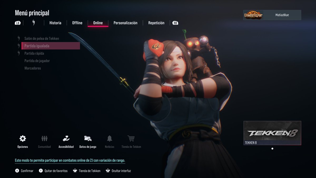 MM_CtOs's tweet photo. Yay! main menu customized characters are on in Tekken 8 ^ ^ Even the auras and mascots show up :D Thanks for everything @Harada_TEKKEN @mykeryu @nkt_dreamer #TEKKEN #TEKKEN8 #TEKKEN30th #AsukaKazama #Mokujin #Yoshimitsu #LeeChaolan #TekkenForce https://t.co/oFXpJIXsEw