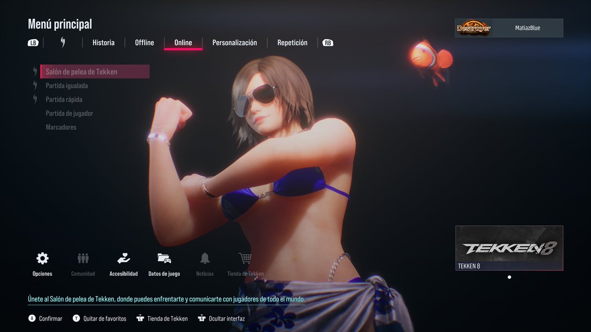MM_CtOs's tweet photo. Yay! main menu customized characters are on in Tekken 8 ^ ^ Even the auras and mascots show up :D Thanks for everything @Harada_TEKKEN @mykeryu @nkt_dreamer #TEKKEN #TEKKEN8 #TEKKEN30th #AsukaKazama #Mokujin #Yoshimitsu #LeeChaolan #TekkenForce https://t.co/oFXpJIXsEw
