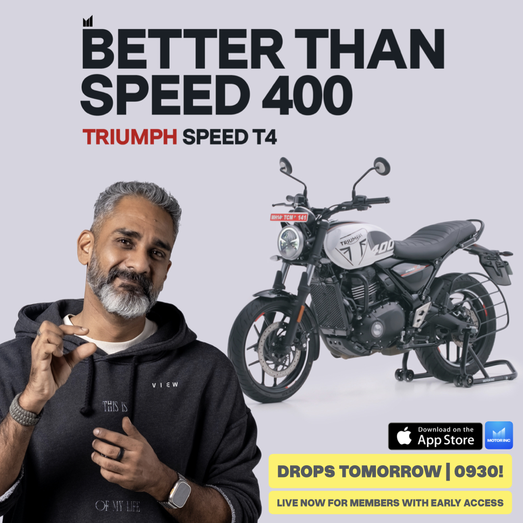 themotorinc's tweet photo. Live now for members with Early Access #MotorInc #MotorIncView #TriumphSpeedT4 https://t.co/xiqxHON49J
