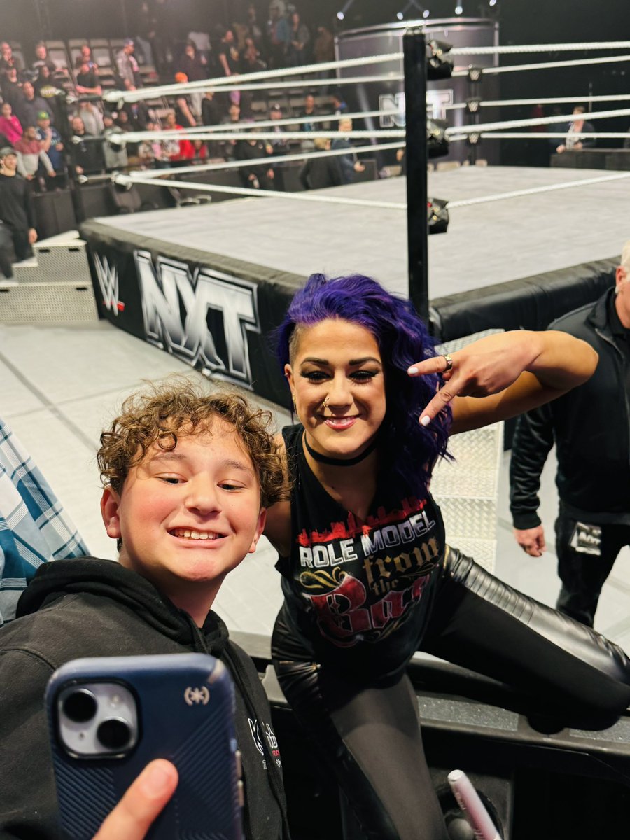 Thank you <a href="/itsBayleyWWE/">Bayley</a> this was a dream come true and i can’t believe it happened at NXT!!!!! I will forever cherish this moment and you will be my role model!