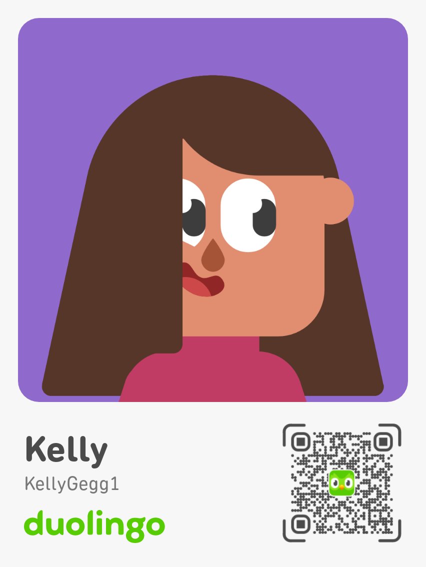 Here’s my profile – let’s be friends duolingo.com/profile/KellyG…