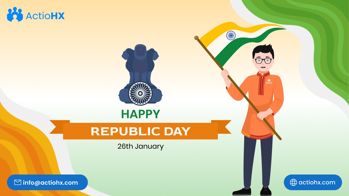 Celebrating the spirit of progress and unity this Republic Day!
ActioHX wishes everyone a Happy Republic Day!

#RepublicDay #India #ActioHX #Innovation #Unity
