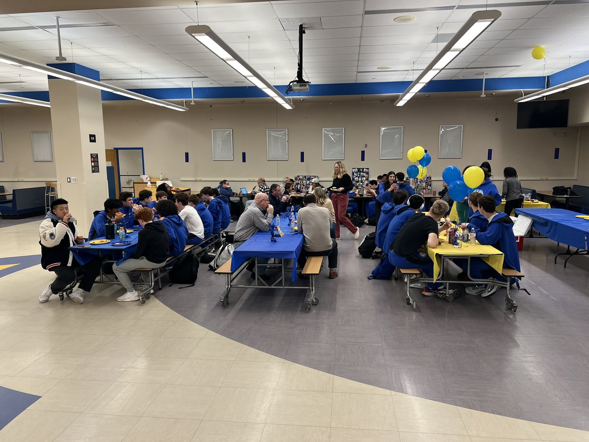 DEastHoops's tweet photo. Congratulations to our seniors, Connor, Chase, Brayden, and Joey on helping secure a victory tonight over West Chester East!!  THANK YOU for your hard work and dedication to Downingtown East basketball!  We look forward to our remaining games to go, Go Cougars!! https://t.co/hiVNoX7Sg2