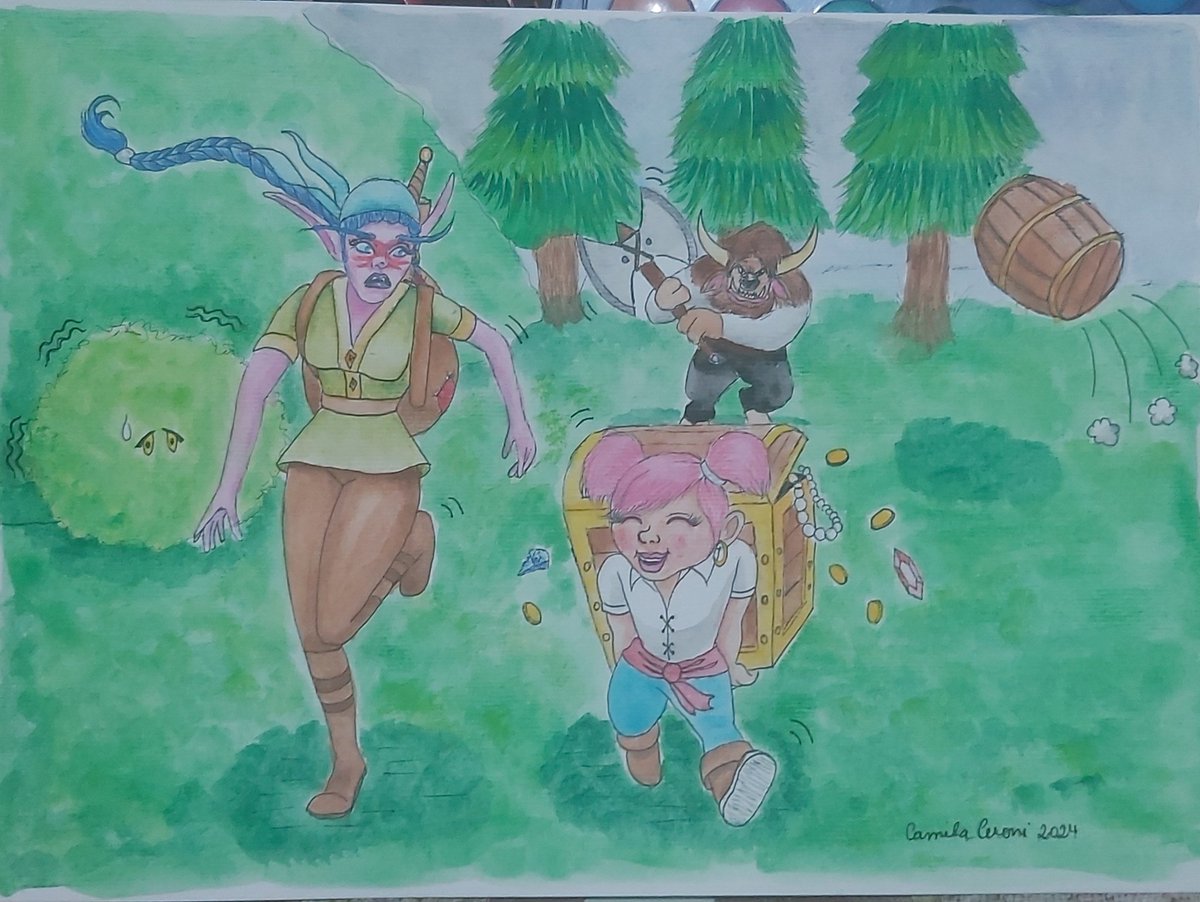 No ano passado, Diana Joana (OC da <a href="/Josie_Fonseca/">Josie Fonseca, personalidade intrigante</a> do <a href="/vertentegeek/">vertentegeek</a> ) e a Florbela (personagem), tiveram altas aventuras no #Plunderstorm ☠️
Foi tão divertido que rendeu desenhos.
Arte da Josie // Arte minha