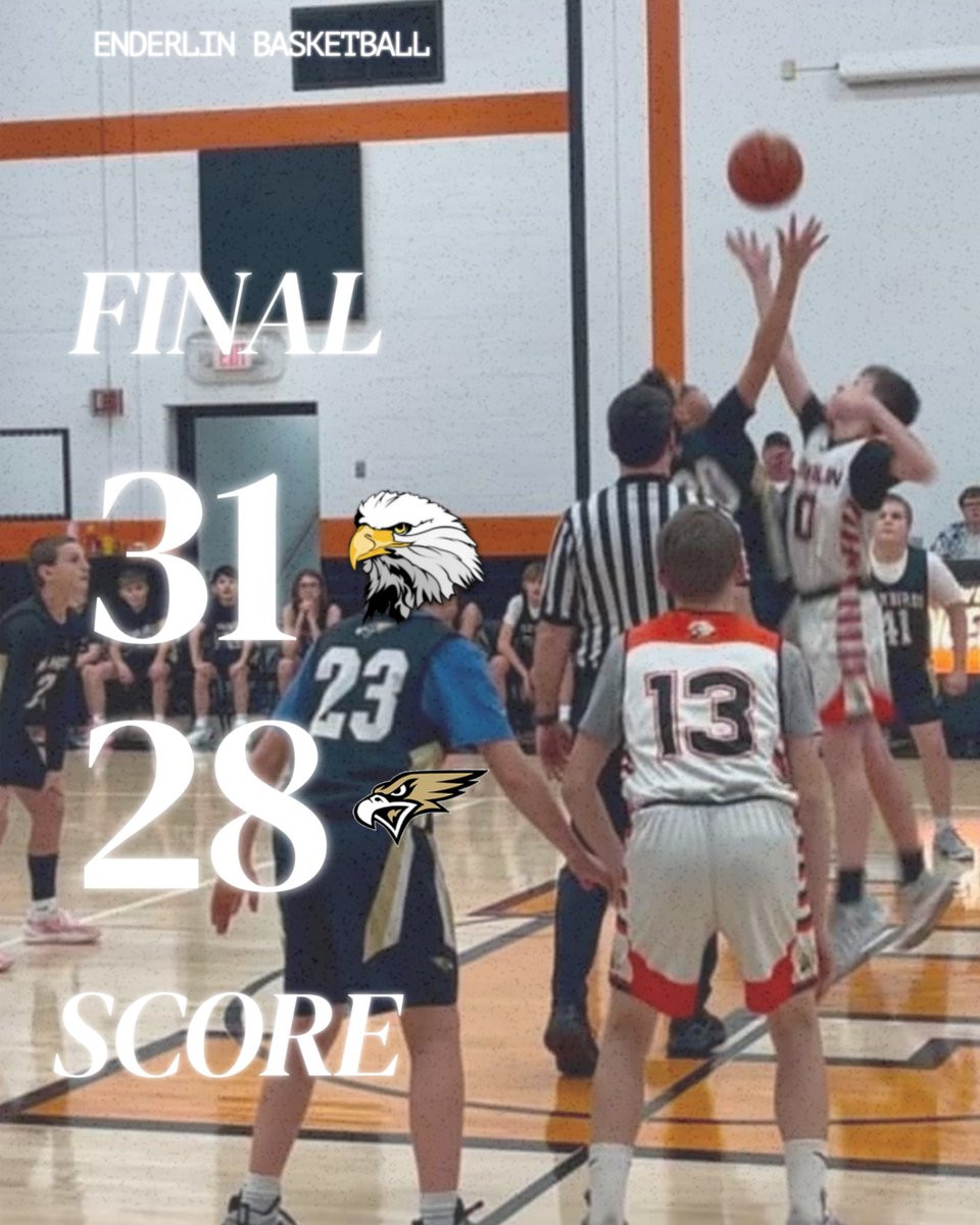 Busy night of basketball in Enderlin. JH boys took home a win in the 2nd game vs. Wyndmere-Lidgerwood 31-28! JH lost the first game 38-28. JV boys lose to Maple River 60-38 and varsity loses 68-23. All the same teams back in action Friday @ BCN.